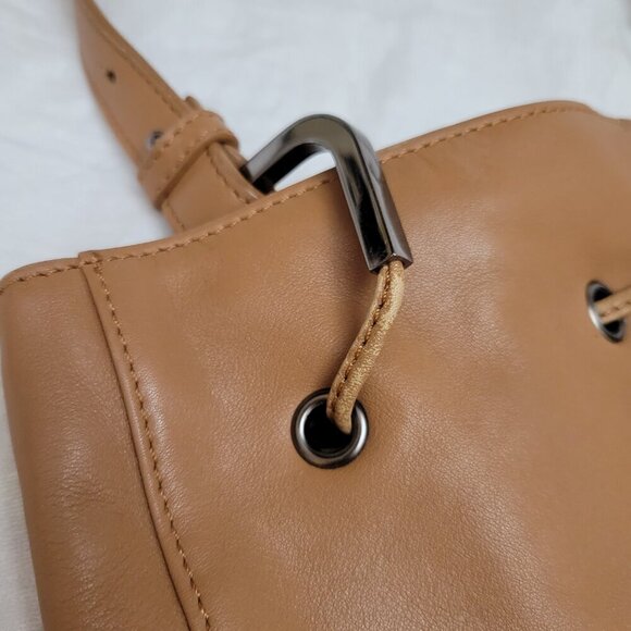 Worthington Cowhide Leather Purse Bag Handbag adj Classic Bohemian Western Vtg - Picture 2 of 10